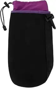 Mikinona Neoprene Lens Pouch Case XL Shockproof Camera Lens Protector with Belt Loop Clip for Secure Transport for Photographers Adventurers