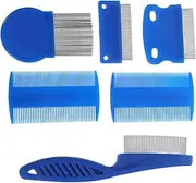 Generic 1 Set Pet Grooming Comb Kit Fine Tooth Dog Comb for Small Dogs Cats and Puppies Multi Function Grooming Tool for Shedding Tangles and Tear Stains