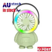 Astronaut Mini Fan 3 Speed Desk Fan USB Portable Fan for Office/Home/Dorm(Green)