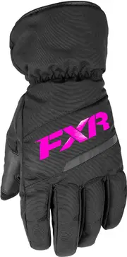 FXR Octane Kids Winter Gloves, black-pink, Size M Black Pink