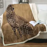Wildlife Photo of Cheetah Throw Blanket