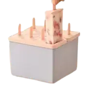 Food Grade Popsicle/Ice Cream Mold, Household Popsicle Making, Frozen Ice Box, Abrasive Tools with Lid, Homemade Ice Cream Artifact