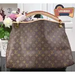 LISA二手 LV LOUIS VUITTON LV 路易威登 ARTSY MM 經典老花手 提肩背包 中號手提包 M4