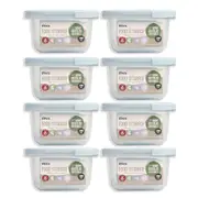 12PK Urban Ethos 300mL Rectangle Recycled Plastic Storage Container Assorted