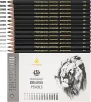 Sketch Pencils Set for Drawing, 14 Pack Graphite, for Art, Pencil Kit for Sketch