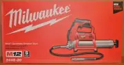 Milwaukee 2446-20 M12 Cordless Grease Gun 12 Volt Lithium-Ion NEW