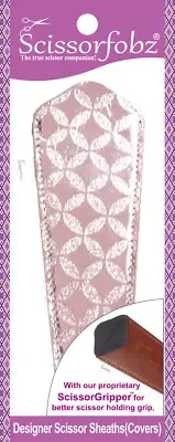 SCISSORFOBZ Designer Scissors Sheath Cover Single large Diamond Shiny Rose Gold