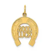 14k Yellow Gold Horseshoe Good Luck Charm