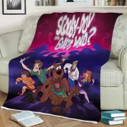Scooby Doo And Guess Who Scooby Doo Cartoon Movie Fans SOFA BLANKET Us Size