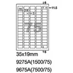 【文具通】9675A影印自黏標籤貼紙75格切圓角35X19MM 100入 P1410397