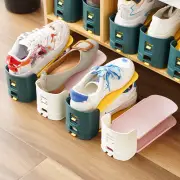 2pcs Shoe Holder 3-position Adjustment Storage Home Integrated Shoe Rack Plastic