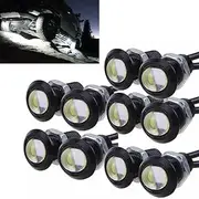 YUK 10x Eagle Eye DRL LED Rock Lights For JEEP ATV Off Road Truck Under Trail Rig Lights (White)