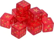 COSMEVIVI Pack Translucent Star Dice for Board Games Mini Resin Dice Set Smooth Surface for Party Tabletop Games