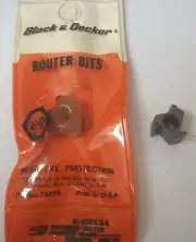 (4) Black & Decker 1/4 Arbor Flush Trimming Cutter Router Bit C59134