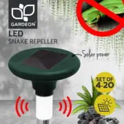 Gardeon Snake Repeller Solar 4-20X LED Powered Panel Pest Multi Pulse Repellent