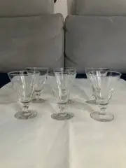Duncan & Miller Willow Water Goblests Set Of Six