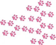 24Pcs Cat Footprint Car Stickers Durable Vinyl Decals for Car Decoration Eye Catching Heat and Sunlight Resistant Easy to Apply and Remove
