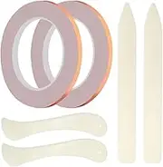 2Rolls(36 Yards) 7/32 Inch Width Copper Backed Copper Foil Tape for Stained Glass Making and DIY Crafts,Stained Supplies