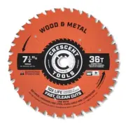 CRESCENT CSBWM-736 Wood & Metal 7-1/4" 36T Carbide Circular Saw Blade