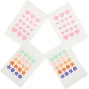 Beavorty Replaceable Pimple Patches 4 Sheets Hydrocolloid Stickers for Face Nose Forehead Chin Acne Cover Patch