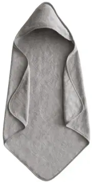 Mushie: Hooded Towel - Grey