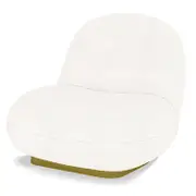 Kalie Swivel Boucle Accent Chair - Cream White