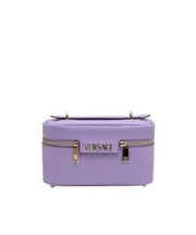 Versace Tag Zipped Vanity Bag One size Purple