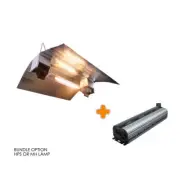 Budget 1000W DE HPS/MH Grow Light Bundle Kit Aluminium Flexible Wing Reflector a