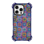 iPhone 16 Pro Bounce Case MagSafe Compatible Grannie Squares by Oh So Graceful