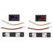 for DC 100V 50A Amp Voltage Current Volt Meter Tester 3 Bits Dual LED Display Pa
