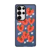 Galaxy S25 Ultra Impact Magnetic Case Strawberries by Tess Smith-Roberts