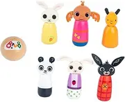 BESPORTBLE Boys and Girls Bowling Set 1 Set of Wooden Animal Bowling Toy Indoor Sports Kit Educational Ball Game for Family Fun