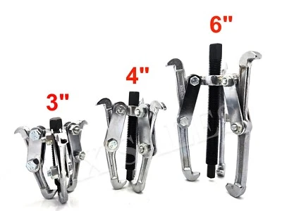 3PC Three Jaw Gear Puller Set Bearing Puller Auto Mechanic Gear Pulley