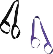 Totority 2pcs Adjustable Yoga Mat Straps Durable Carrying Sling for for Yoga Poses Stretching Fitness Exercises