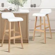 2x ALFORDSON Bar Stools Samuel Dining Chair White