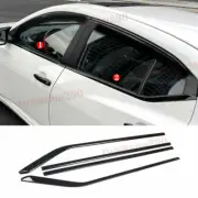 4Pcs For Nissan Sentra 2020-2022 Black Steel Car Window Bottom Strips Cover Trim (for: Nissan)