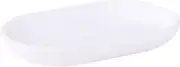 Touch Dish for Bathroom-Contemporary, Practical Molded Oval Soap Bar Holder for