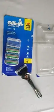 Gillette Proglide 5Pro Blades 1 Razor & 4 Cartridges Blades for Men Shaving