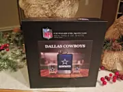 DALLAS COWBOYS FLASK AND SHOT GLASS SET NEW GREAT GIFT WHISKEY TEQUILA NFL LOOK