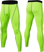 [Abigprofit] Men Compression T-Shirt+Pants Suit Motorbike Shirt Sports Leggings Long Sleeve Tracksuit 7-Pants L
