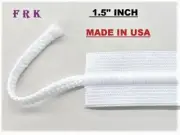 1.5" inch Draw cord elastic 100 yard white Drawstring Elastic USA Free Shipping