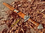 Hand Forged Damascus steel Viking Sword Sharp / Medieval Sword with scabbard