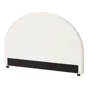 Oikiture Bed Head Double Size Headboard Bedhead Boucle White