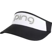 New PING 2024 Lady Visor Black White Moisture Wicking Sensor Cool Headband