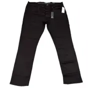 NWT BUFFALO DAVID BITTON Jeans Mens 38x32 ASH-X Slim Stretch Black Modern Casual
