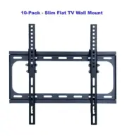 10-Pack Flat TV Wall Mount for 32-55 inch Screens +/-20 Degree Tilt VESA Bracket