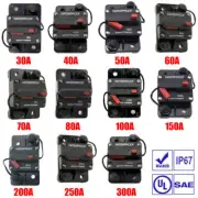 30A-300A Amp Car Boat Circuit Breaker Fuse With Manual Reset Switch 12V-48V DC