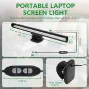 Computer, Monitor Screen Laptops Clip On LED Light Bar USB Powered Eye Protect