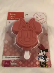 Disney Daiso Minnie Mouse Silicone Popsicle Maker Pink Mold - Brand New