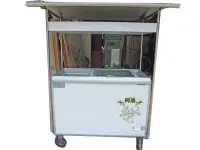 在飛比找Yahoo!奇摩拍賣優惠-《利通餐飲設備》冰櫃(4尺3對拉式 台灣製)+車仔台 冷凍櫃